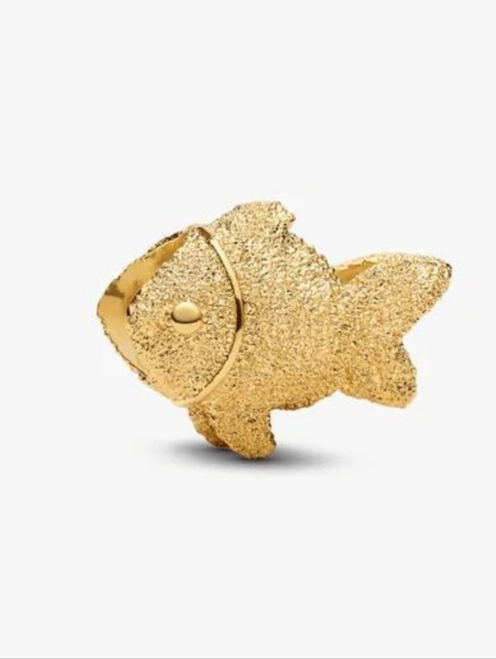 Authentic Pandora Textured Fish Mini Charm - Picture 2 of 8